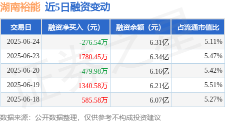 龙辉优配 湖南裕能：6月24日融资买入9287.84万元，融资融券余额6.38亿元