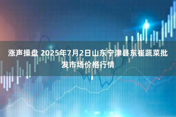 涨声操盘 2025年7月2日山东宁津县东崔蔬菜批发市场价格行情