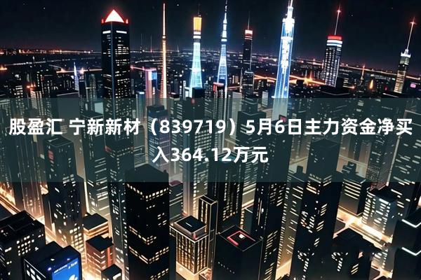 股盈汇 宁新新材（839719）5月6日主力资金净买入364.12万元